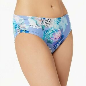 Calvin Klein Floral Bikini Bottoms Blue Multi Size Medium
